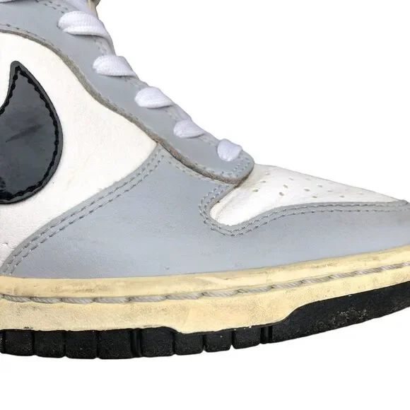 Rare 2013 Nike Dunk Sky High 'Shadow' Wolf Grey Size 7 - Picture 10 of 16